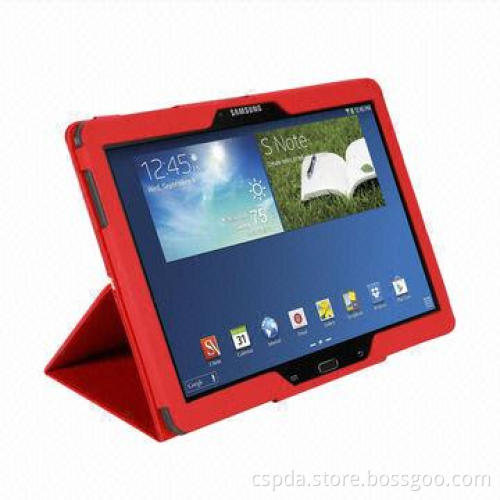 Book Folio Slim pu Case for Samsung Galaxy Note Pro 12.2, with White Stripe and Name Card Slot